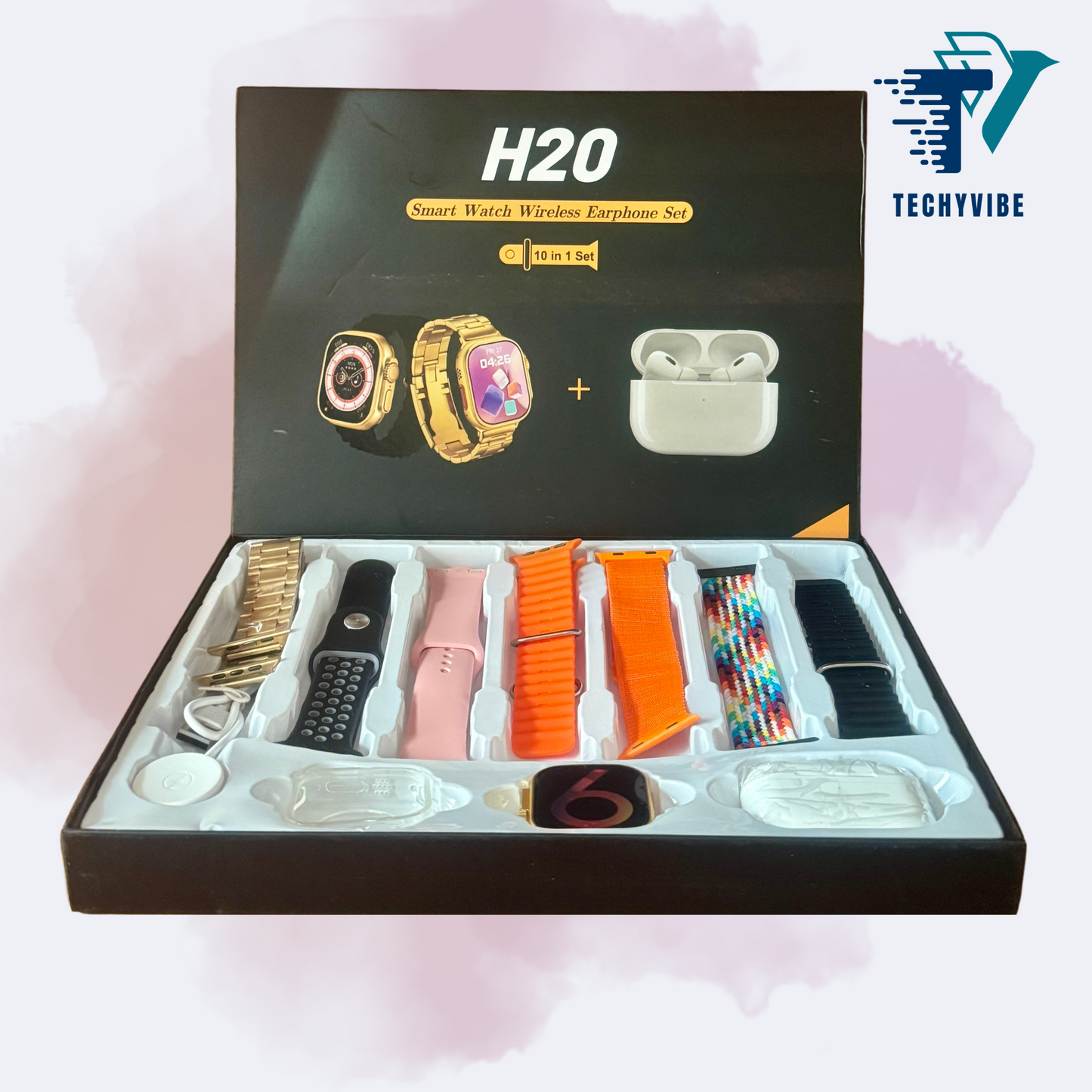 H20 Smartwatch and Earphone Set